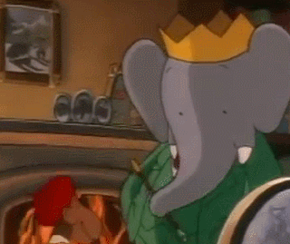 Gif animé Babar Pom, Flore